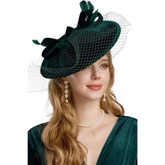 Tea Party Fascinator Kentucky Hat Fascinator Cocktail Pillbox Hat